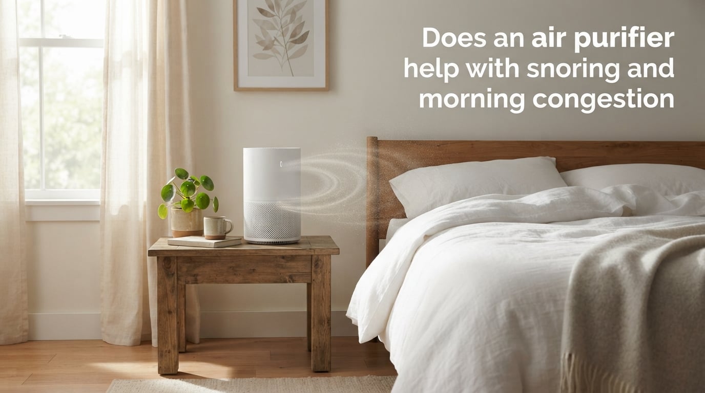 Does an air purifier help with snoring and morning congestion
