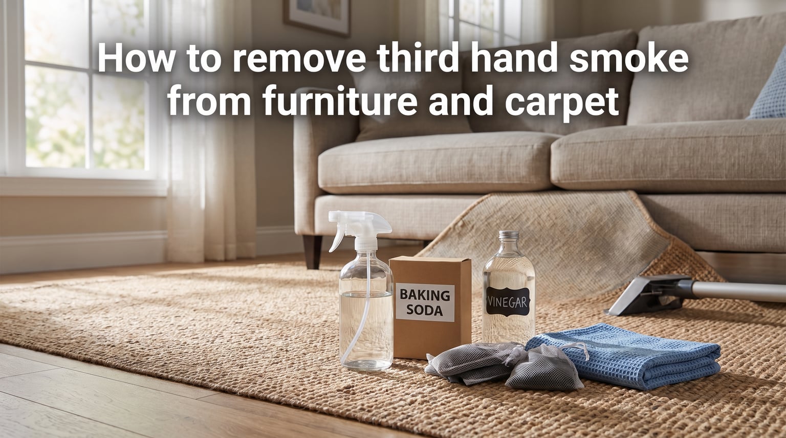 How to remove third hand smoke from furniture and carpet