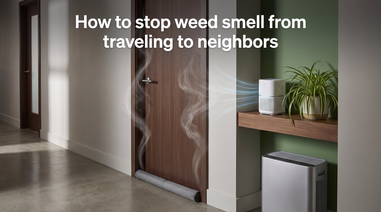How to stop weed smell from traveling to neighbors