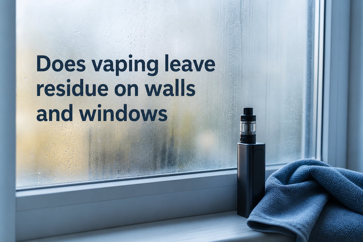 Does vaping leave residue on walls and windows