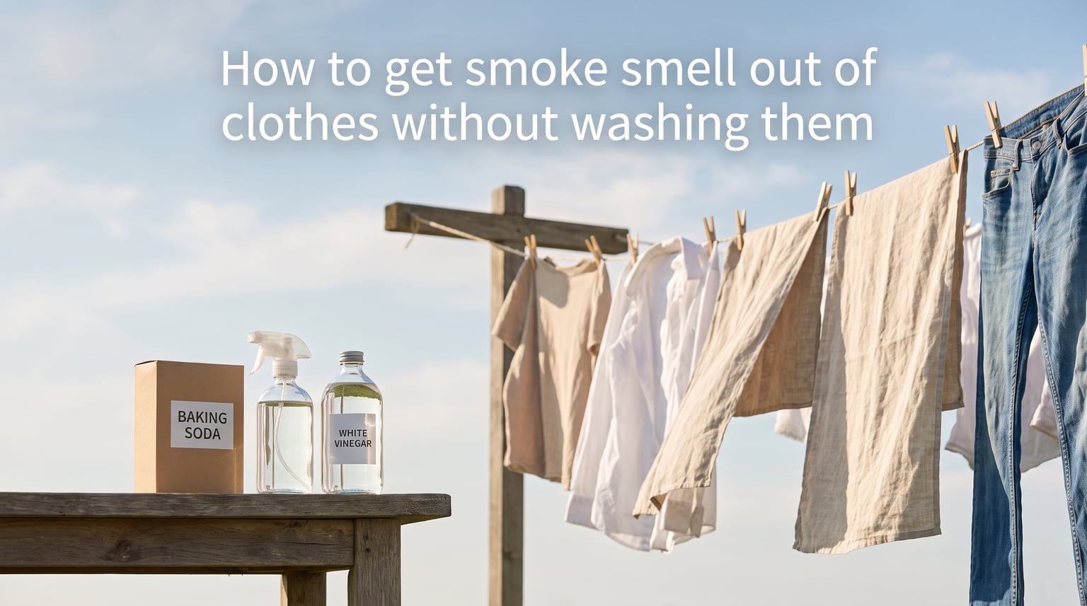 How to get smoke smell out of clothes without washing them