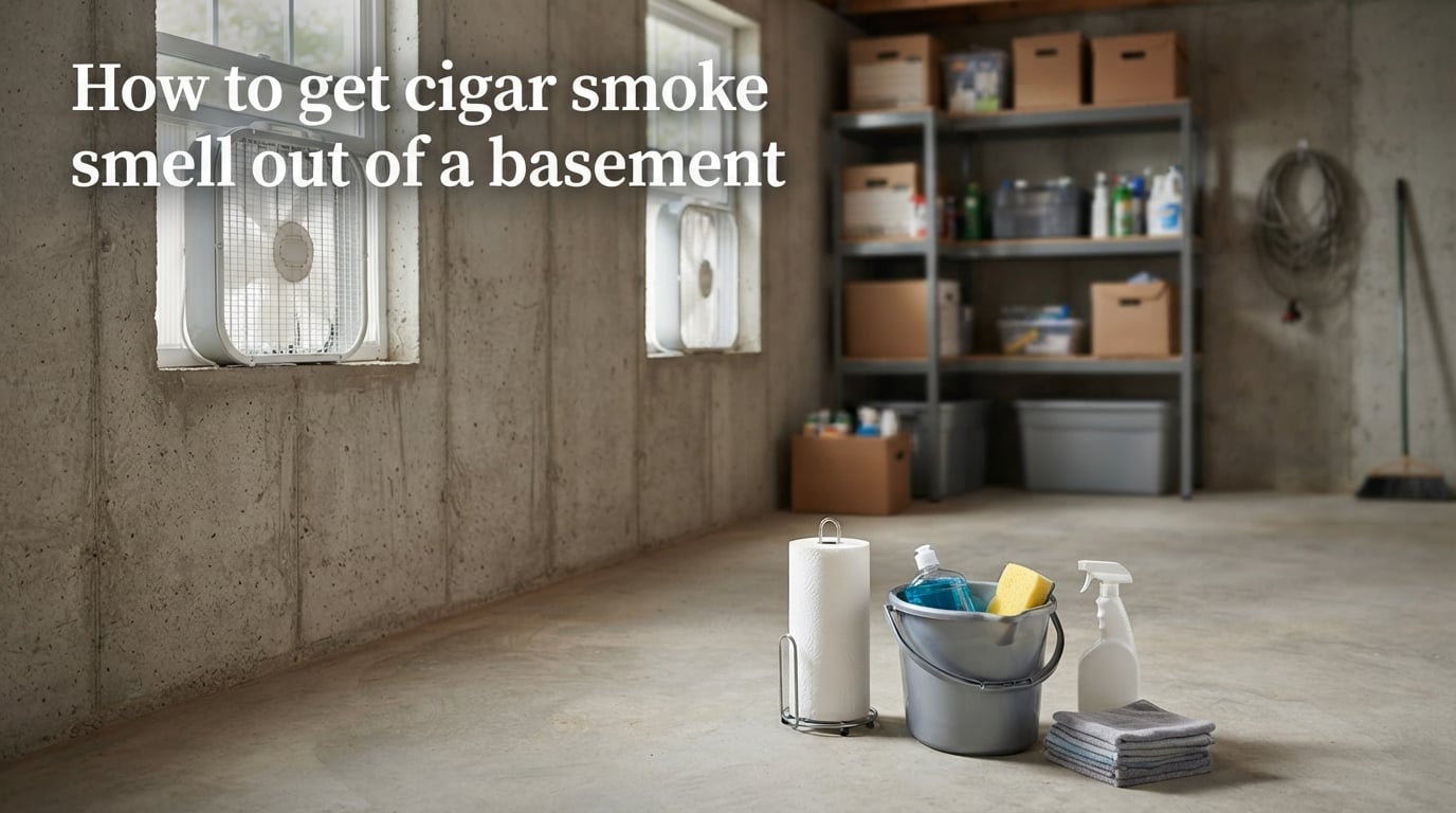 How to get cigar smoke smell out of a basement