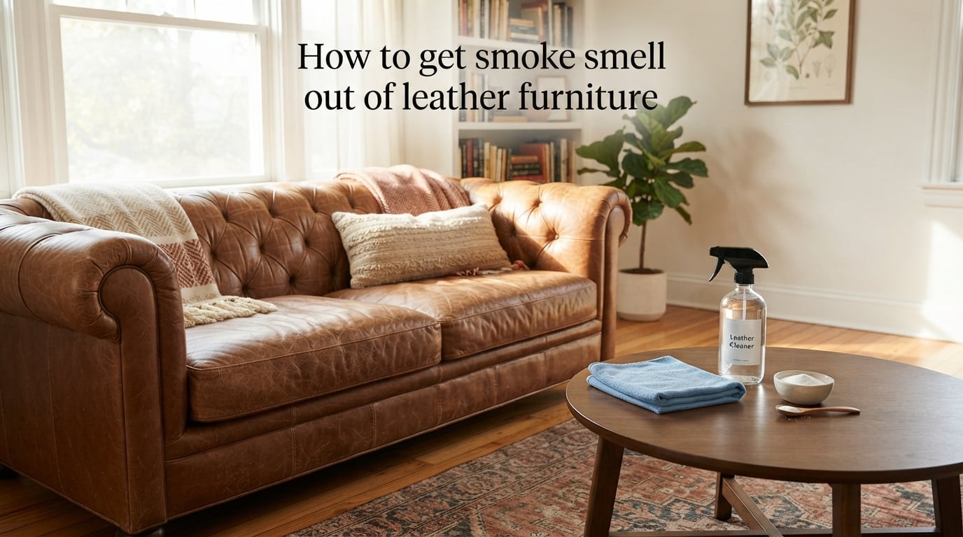 How to get smoke smell out of leather furniture