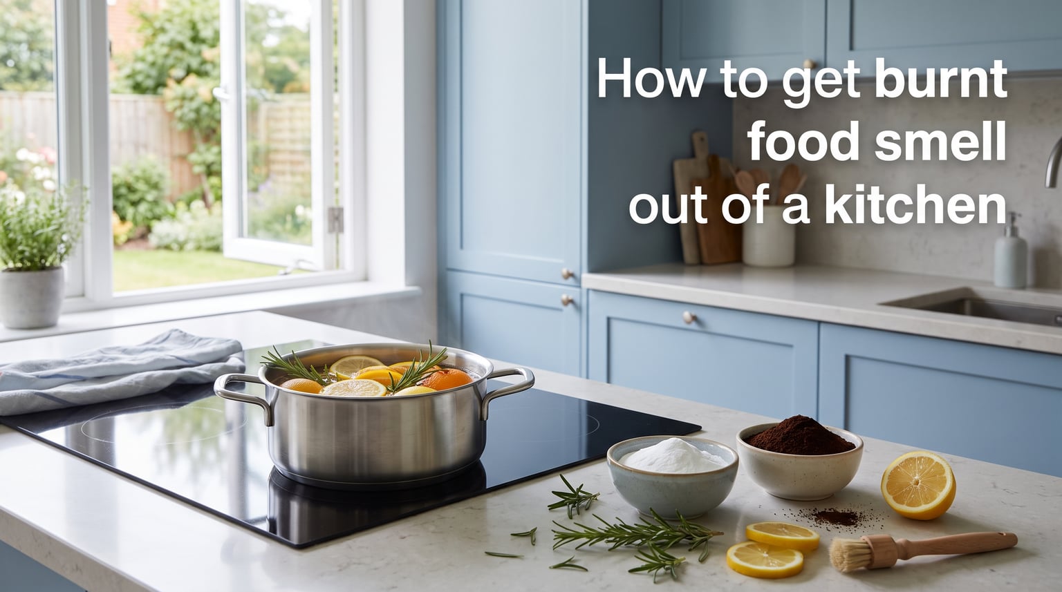 How to get burnt food smell out of a kitchen