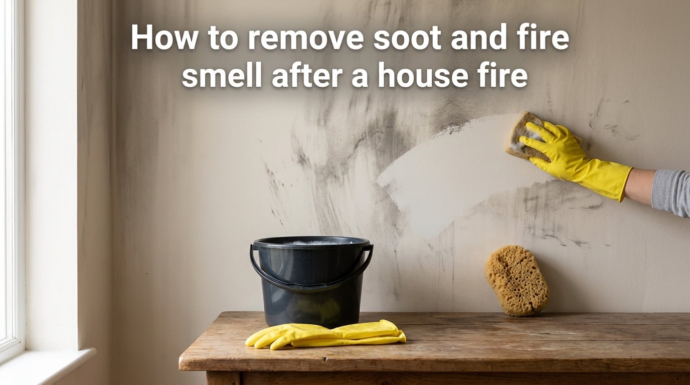 How to remove soot and fire smell after a house fire