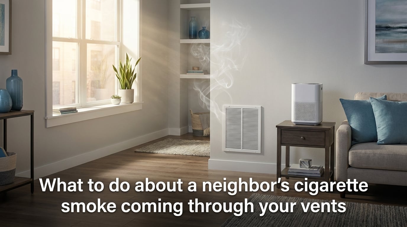 What to do about a neighbor's cigarette smoke coming through your vents