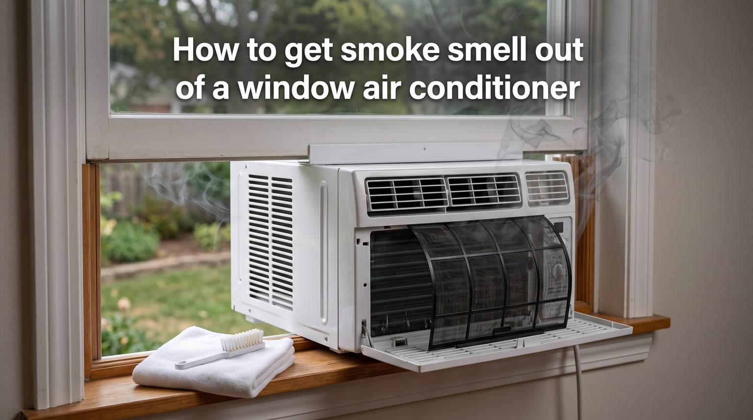 How to get smoke smell out of a window air conditioner
