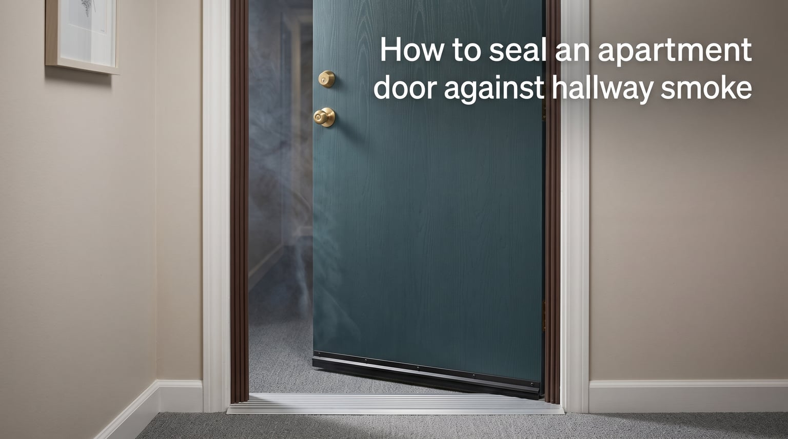 How to seal an apartment door against hallway smoke