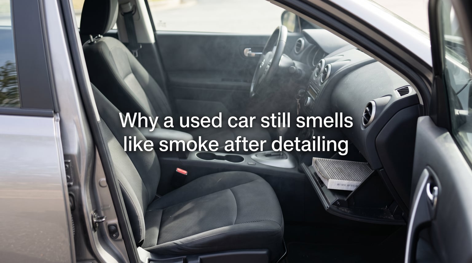 Why a used car still smells like smoke after detailing