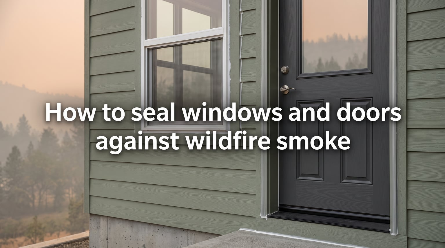 How to seal windows and doors against wildfire smoke