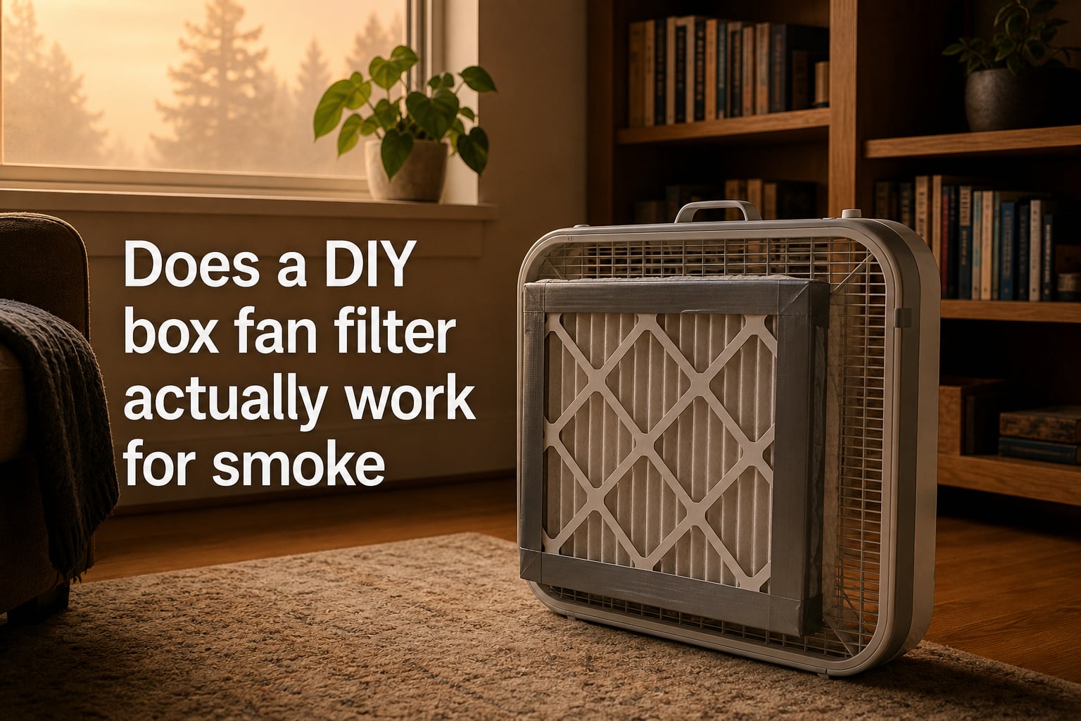 Does a DIY box fan filter actually work for smoke