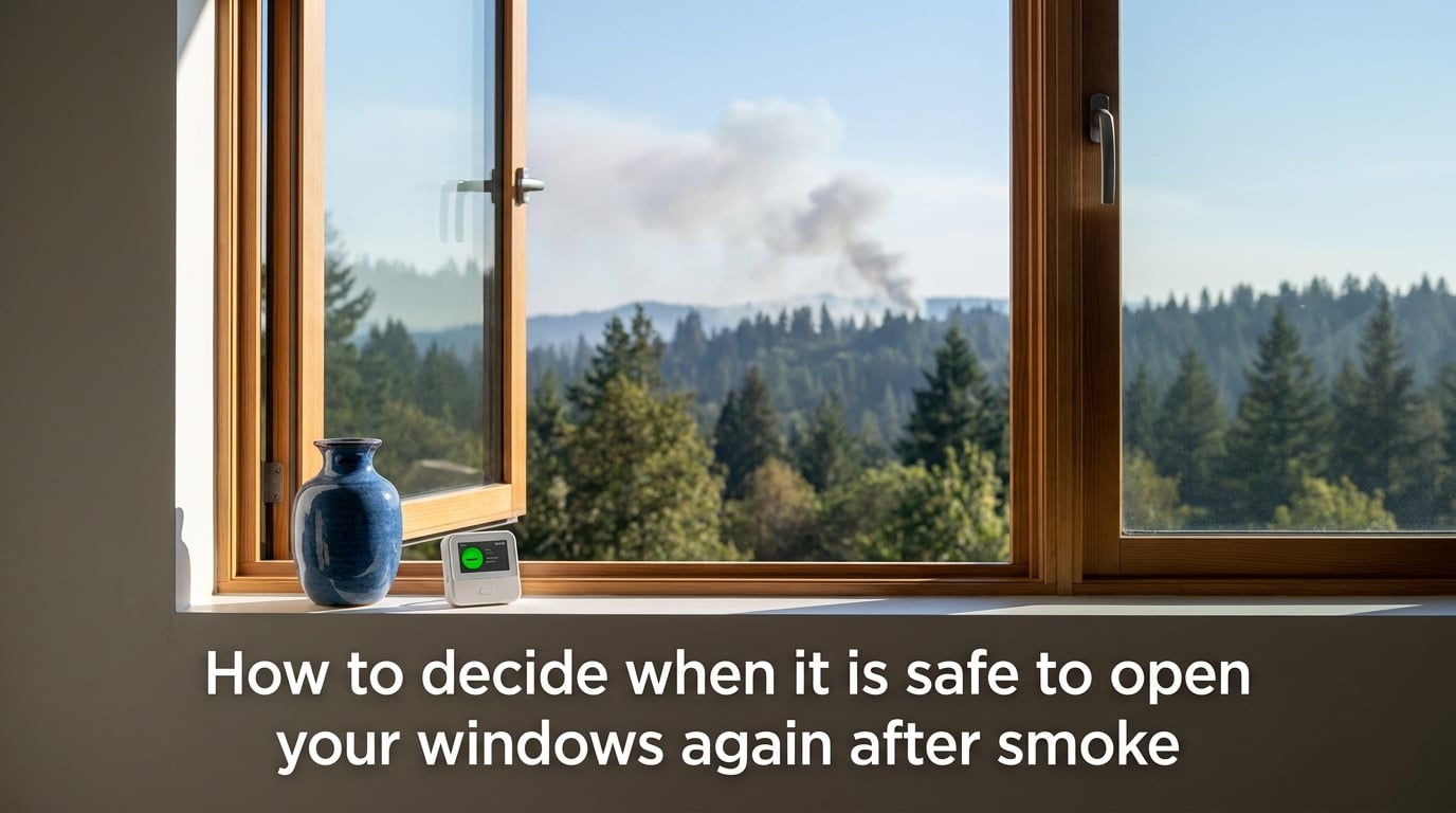 How to decide when it is safe to open your windows again after smoke