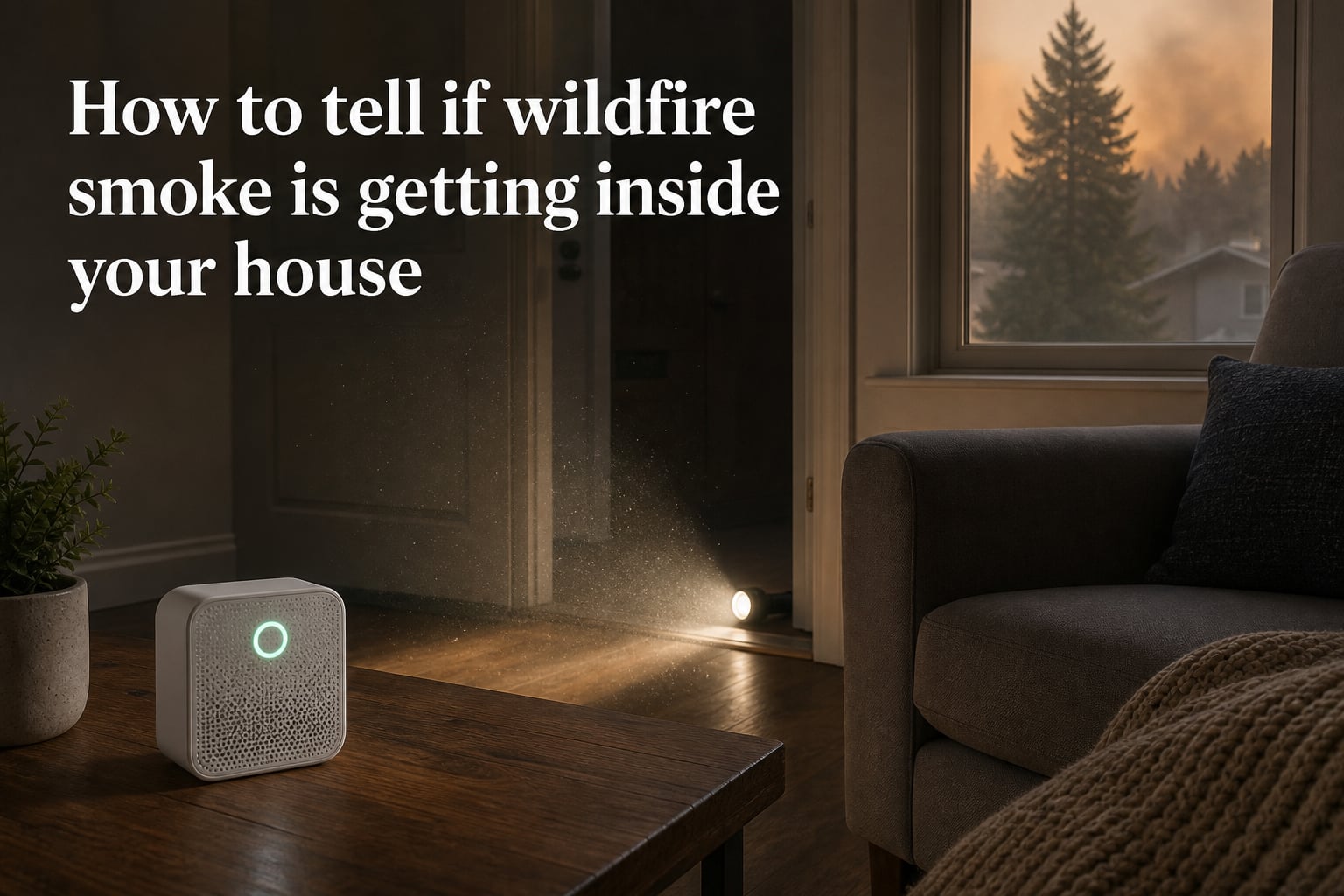 How to tell if wildfire smoke is getting inside your house