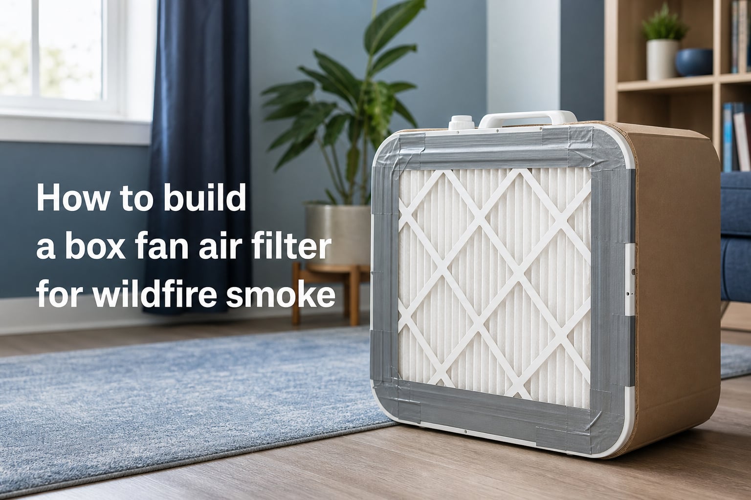How to build a box fan air filter for wildfire smoke