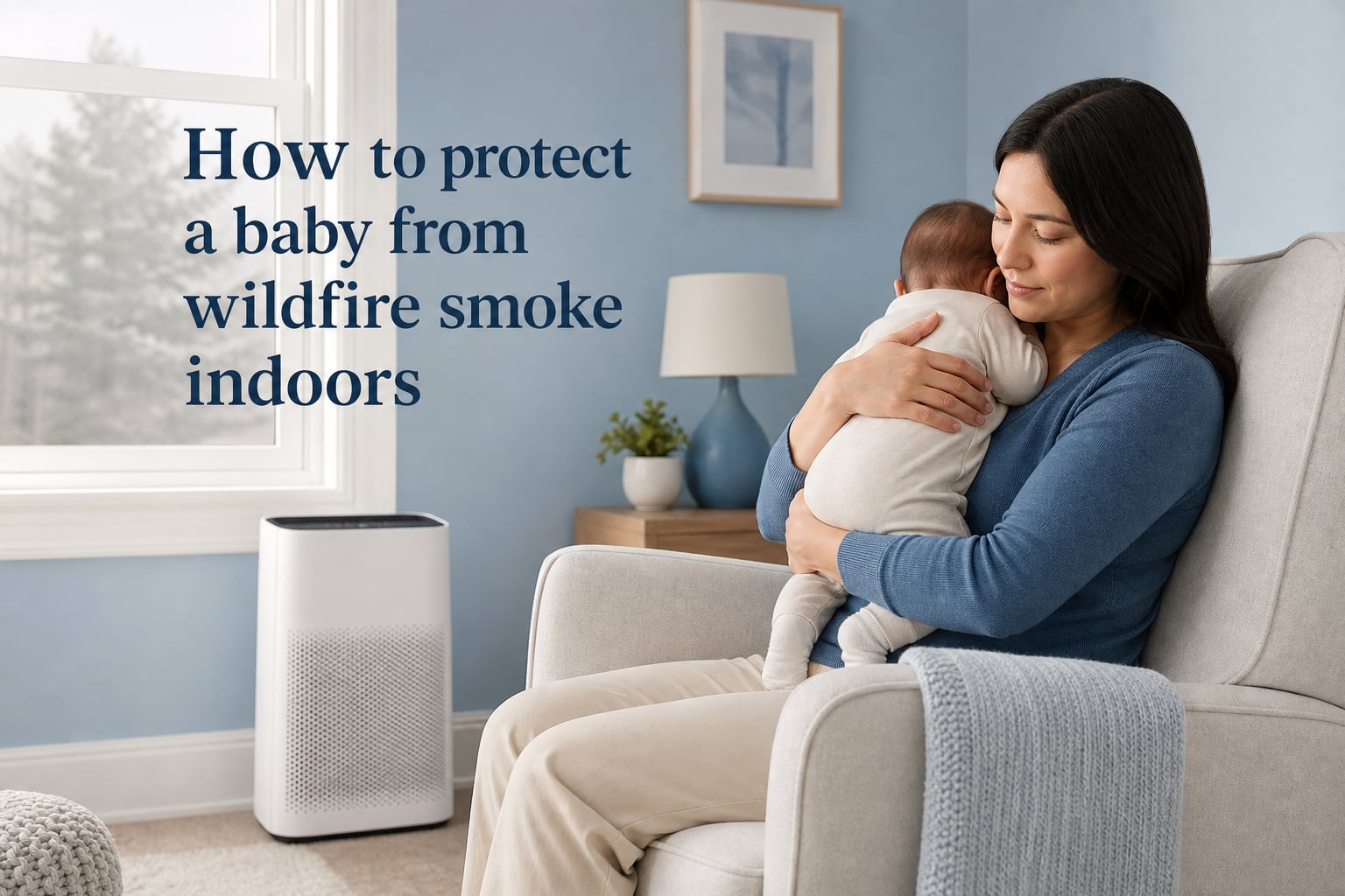 How to protect a baby from wildfire smoke indoors