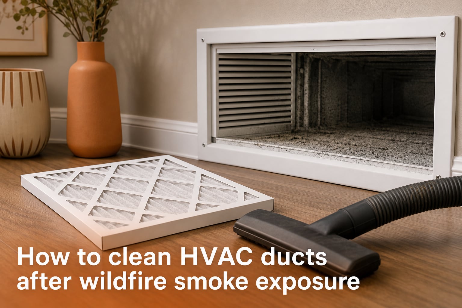 How to clean HVAC ducts after wildfire smoke exposure