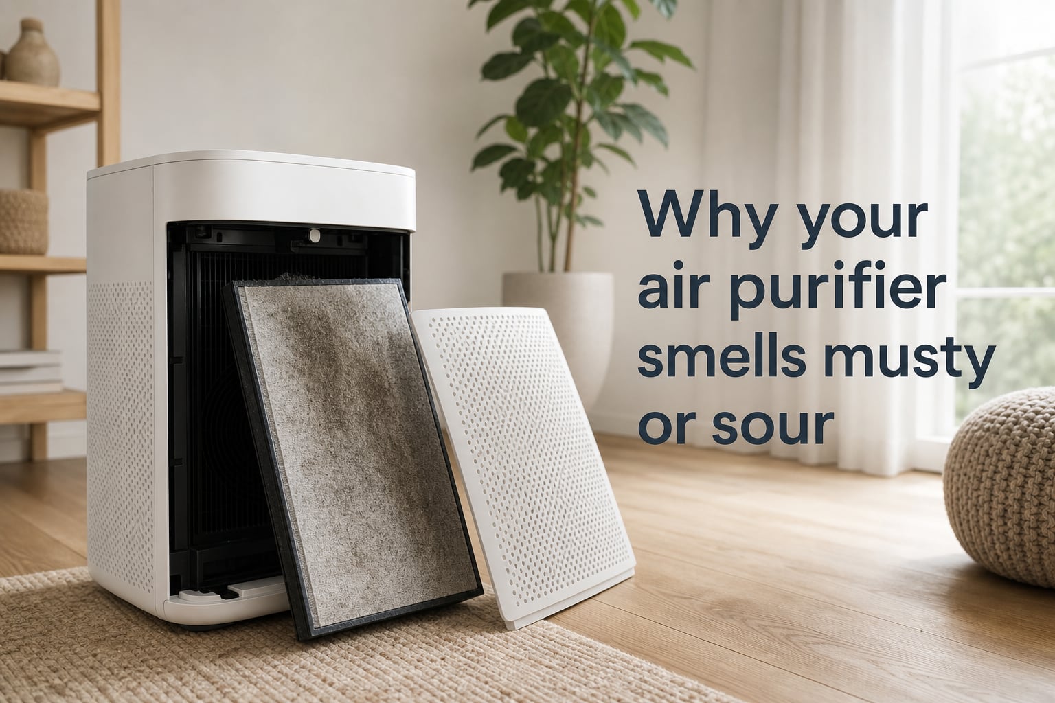 Why your air purifier smells musty or sour