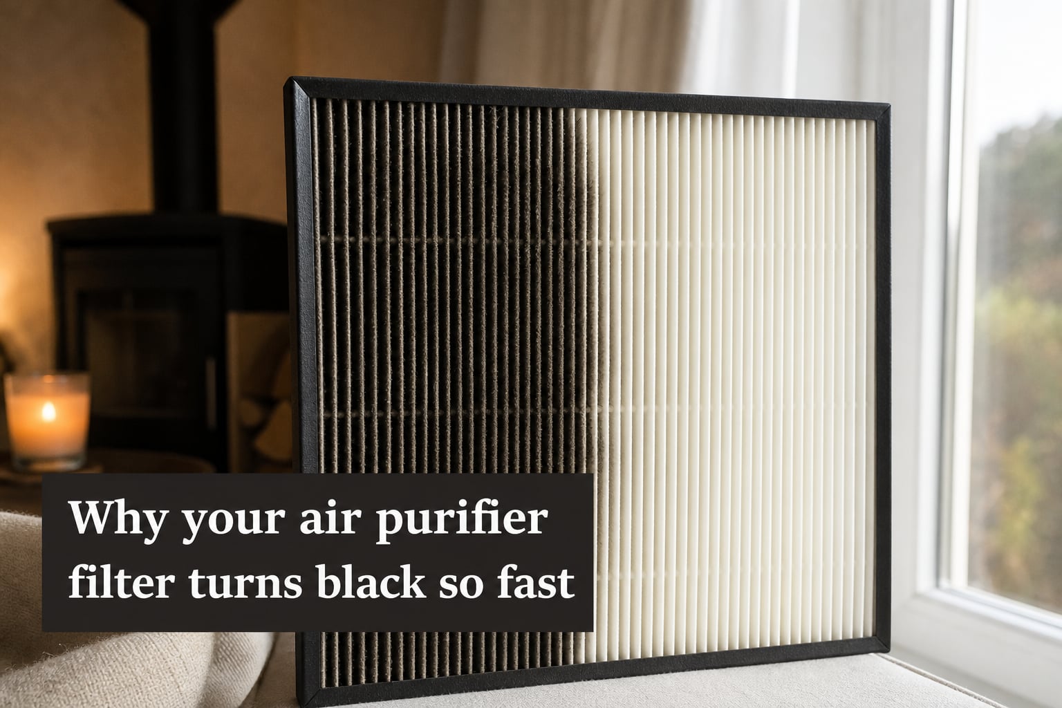 Why your air purifier filter turns black so fast