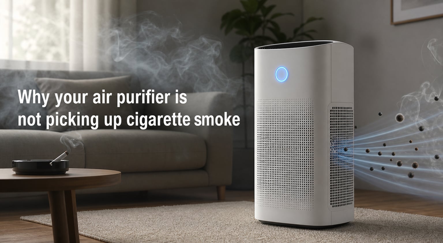 Why your air purifier is not picking up cigarette smoke