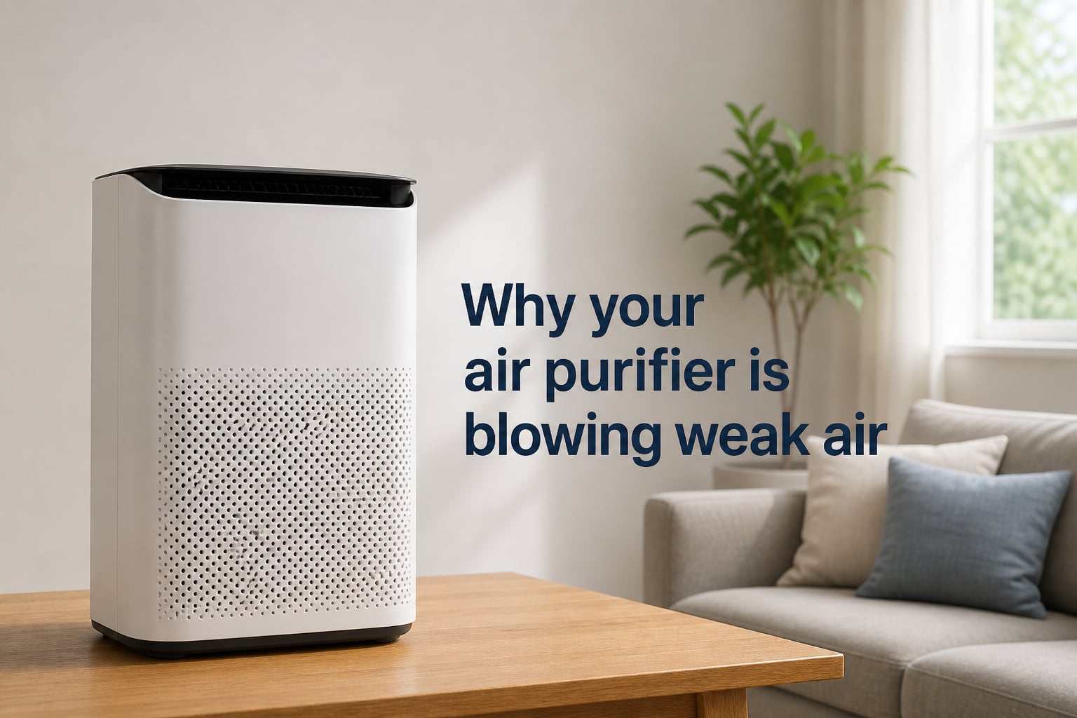 Why your air purifier is blowing weak air