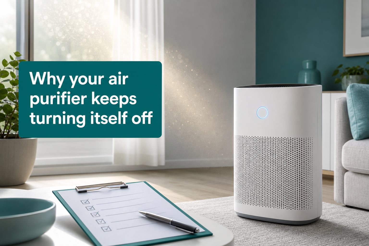 Why your air purifier keeps turning itself off