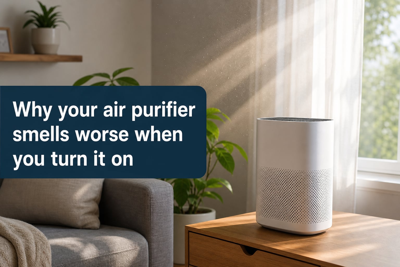 Why your air purifier smells worse when you turn it on