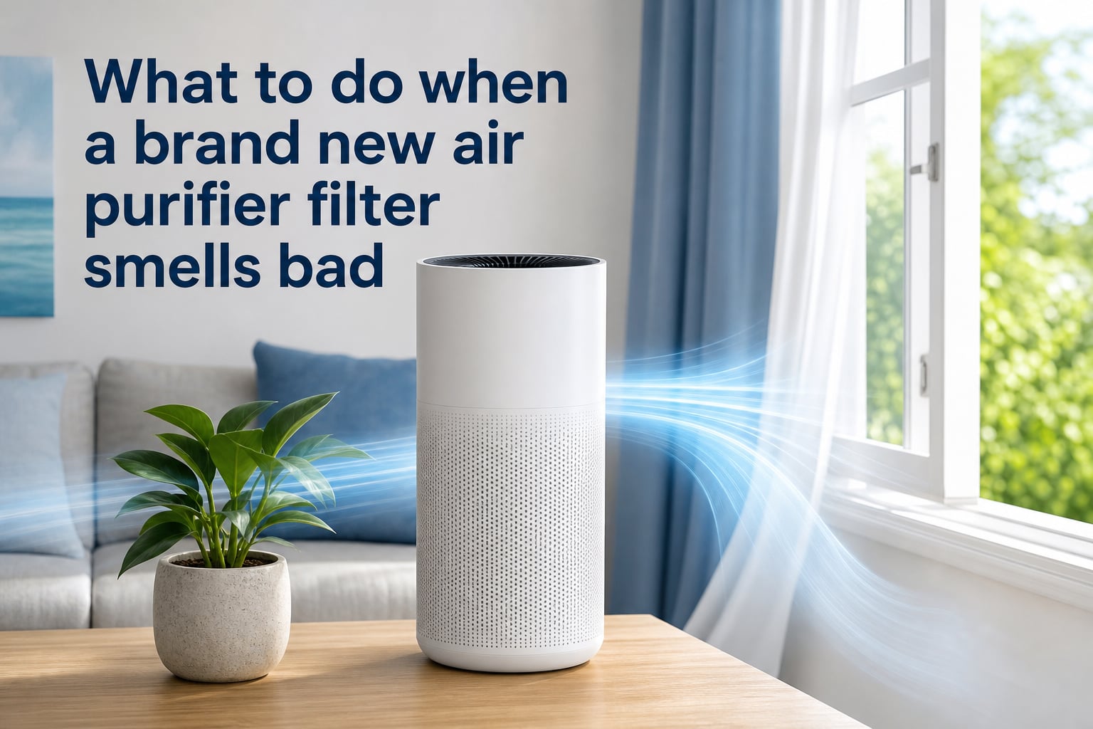 What to do when a brand new air purifier filter smells bad