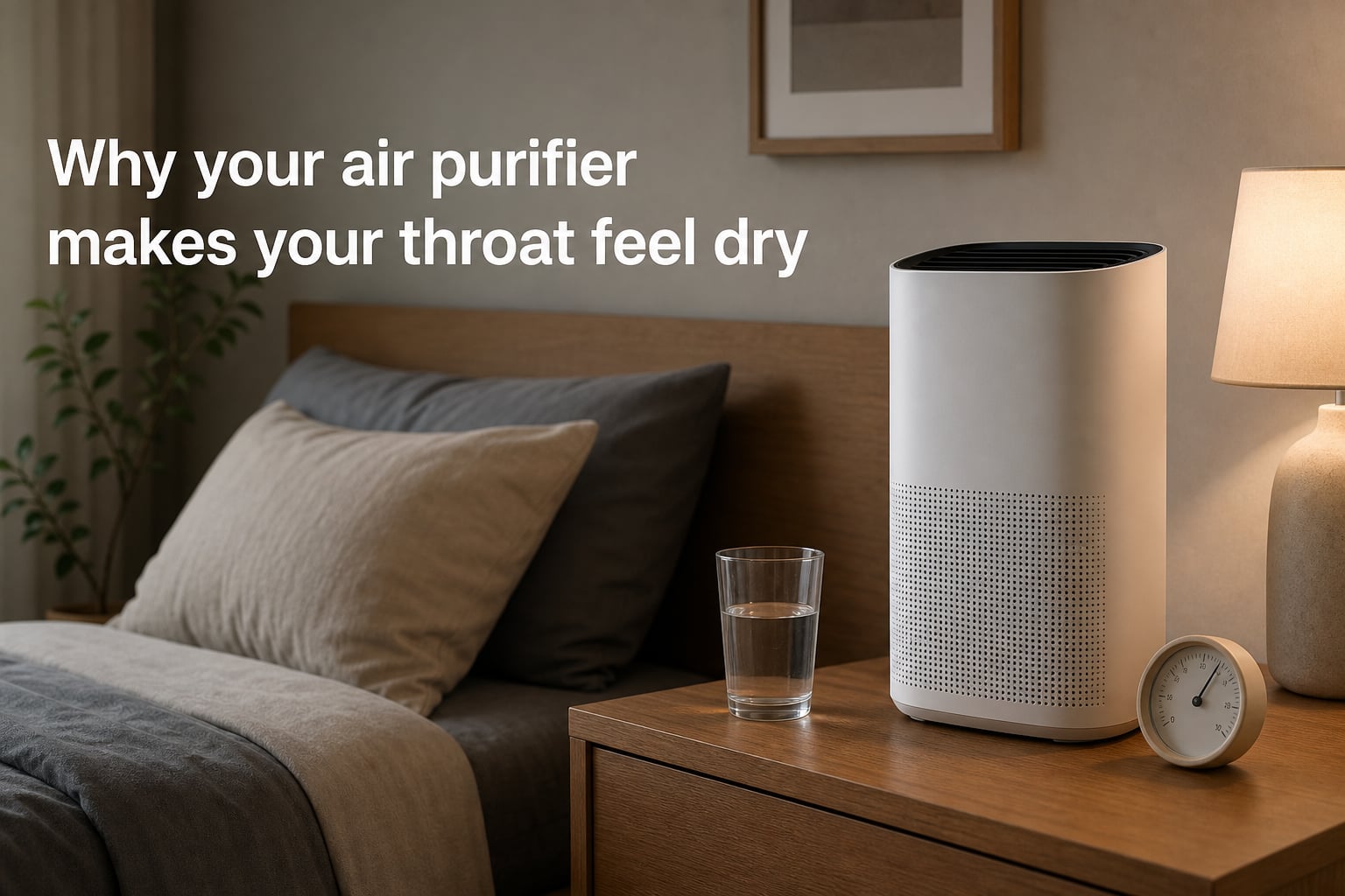 Why your air purifier makes your throat feel dry