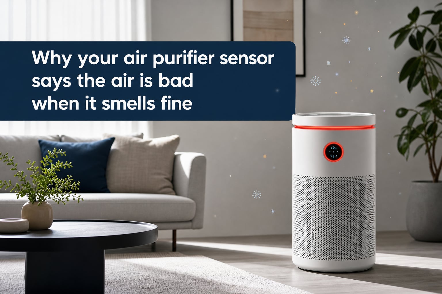 Why your air purifier sensor says the air is bad when it smells fine
