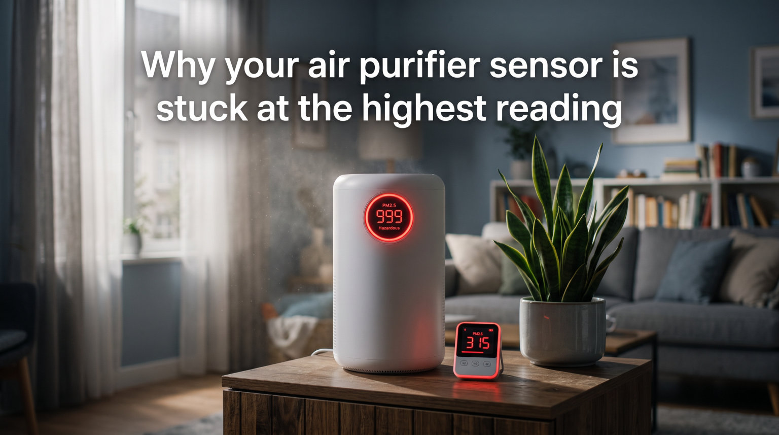 Why your air purifier sensor is stuck at the highest reading