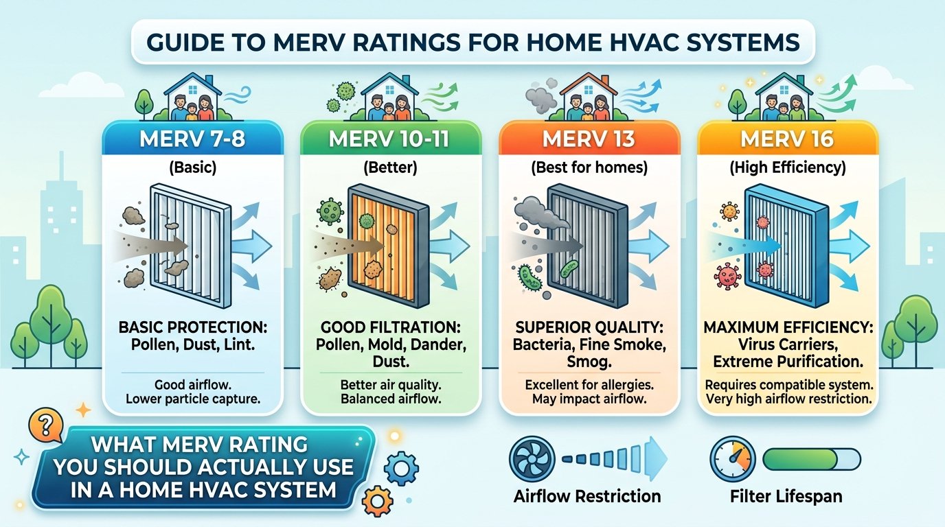What MERV rating you should actually use in a home HVAC system