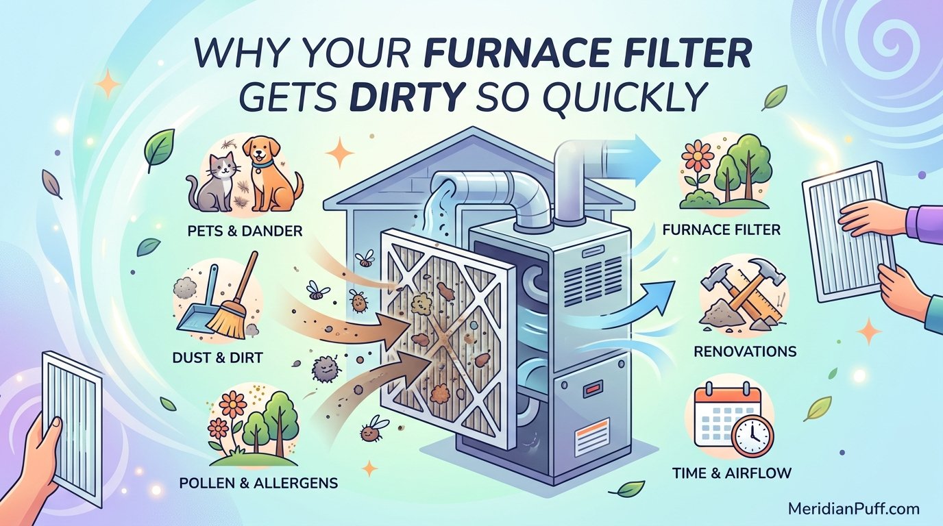 Why your furnace filter gets dirty so quickly