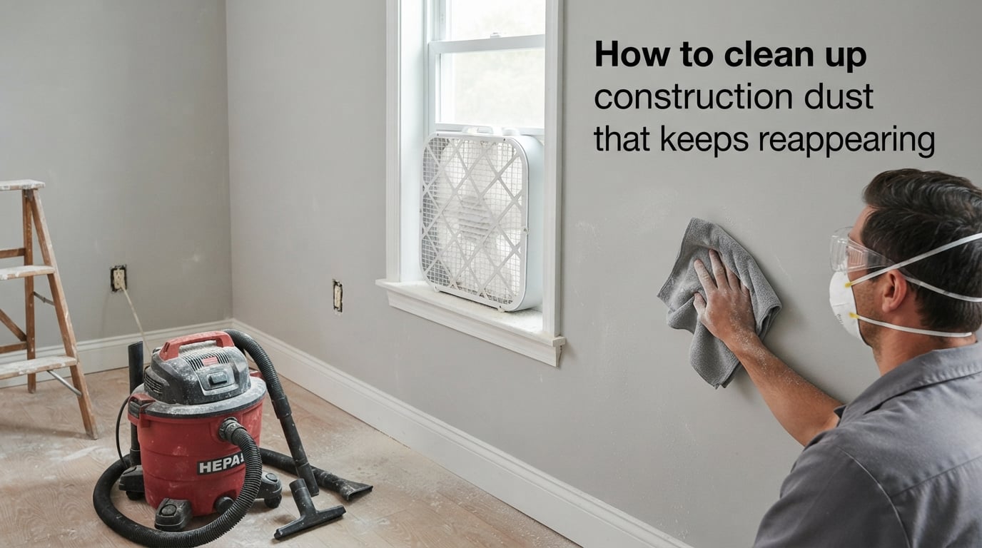 How to clean up construction dust that keeps reappearing