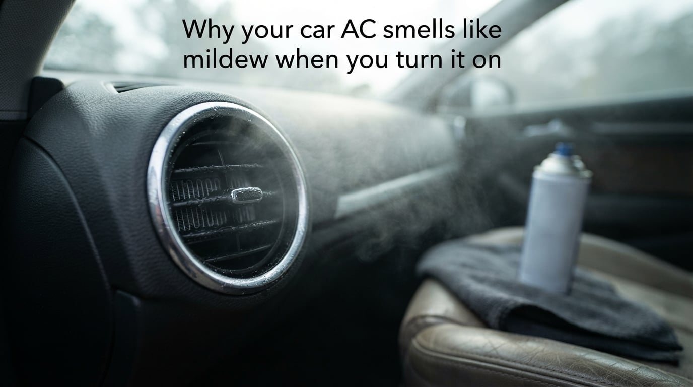 Why your car AC smells like mildew when you turn it on