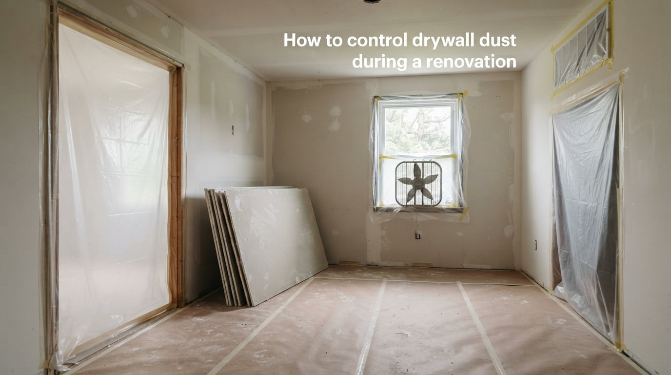 How to control drywall dust during a renovation