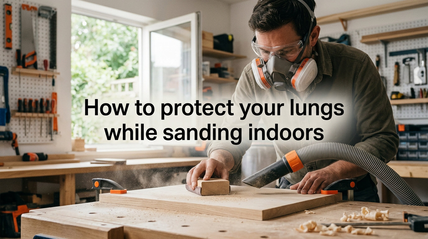 How to protect your lungs while sanding indoors