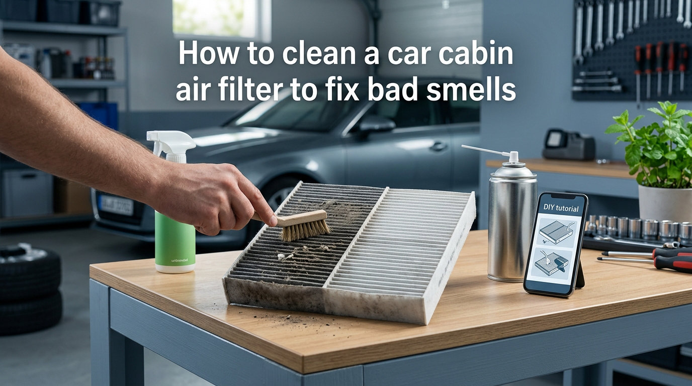 How to clean a car cabin air filter to fix bad smells