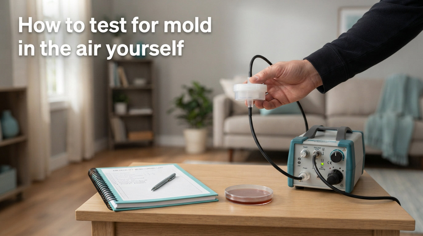 How to test for mold in the air yourself
