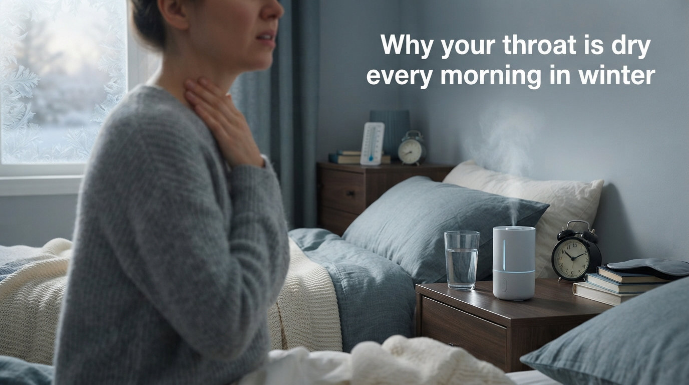 Why your throat is dry every morning in winter
