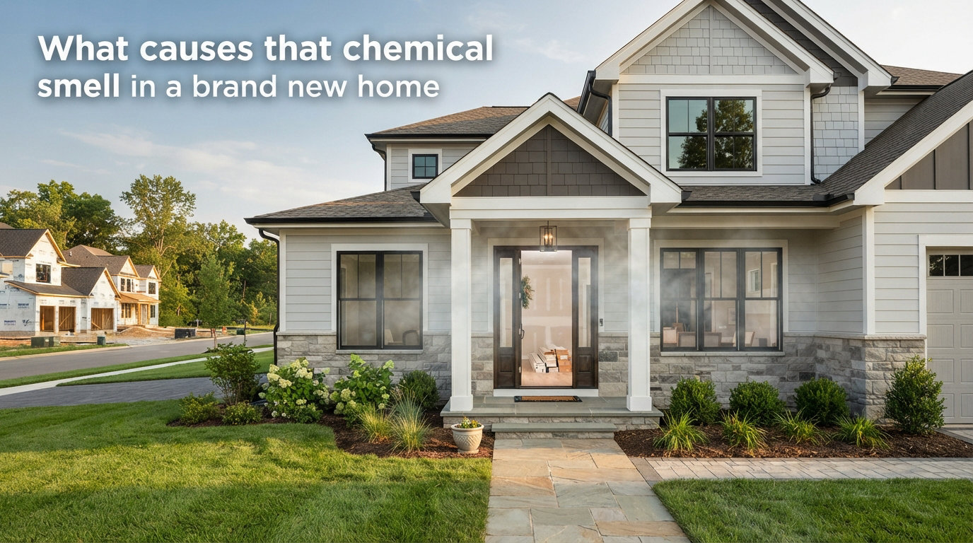 What causes that chemical smell in a brand new home