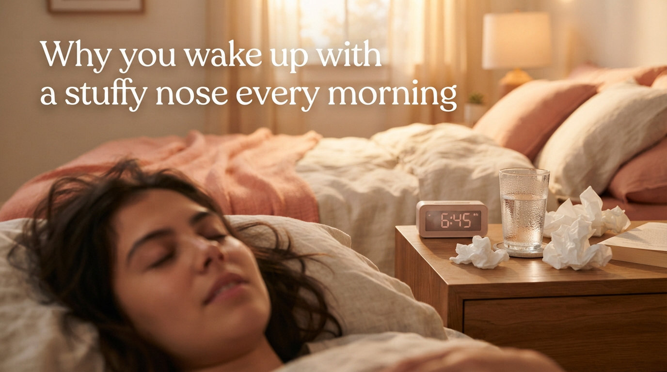 Why you wake up with a stuffy nose every morning