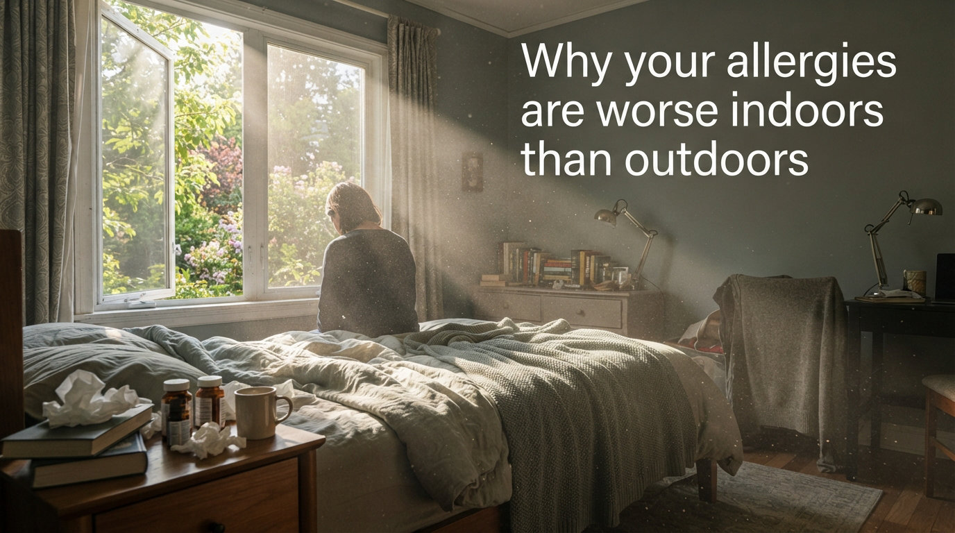 Why your allergies are worse indoors than outdoors