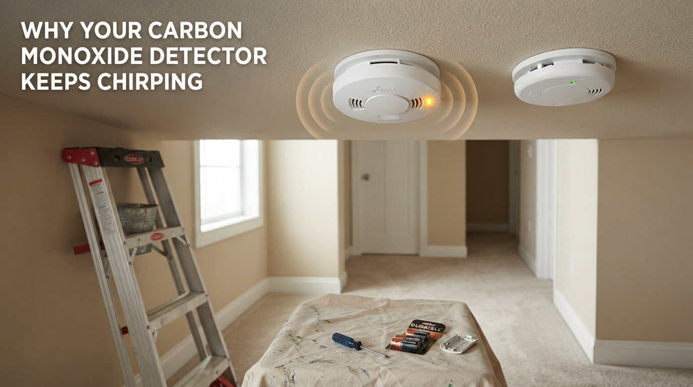 Why your carbon monoxide detector keeps chirping