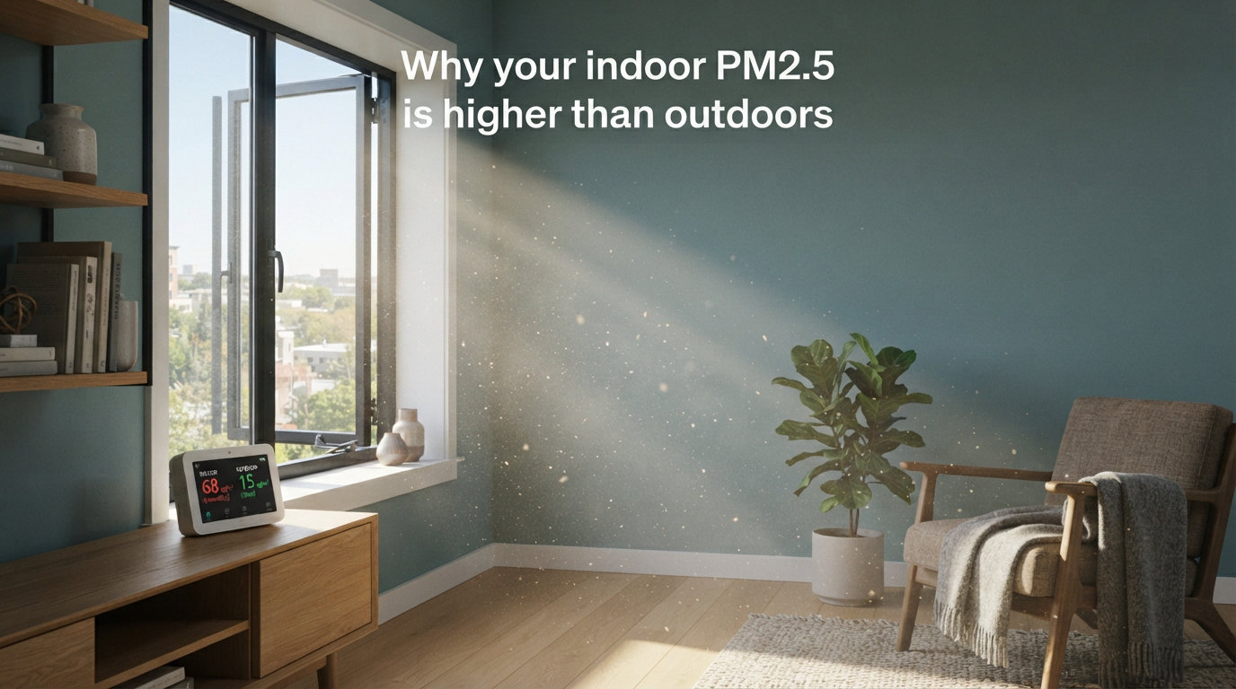 Why your indoor PM2.5 is higher than outdoors