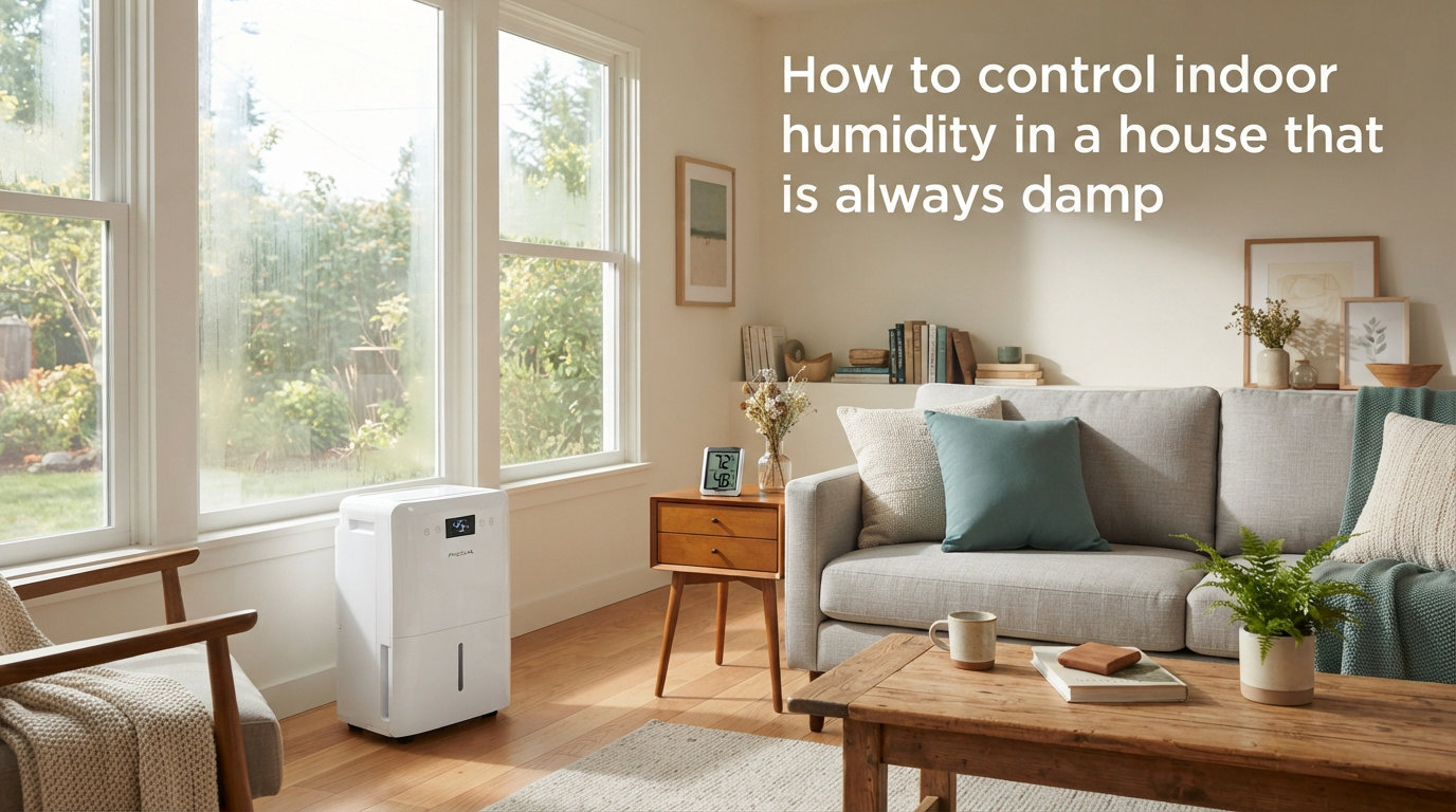 How to control indoor humidity in a house that is always damp