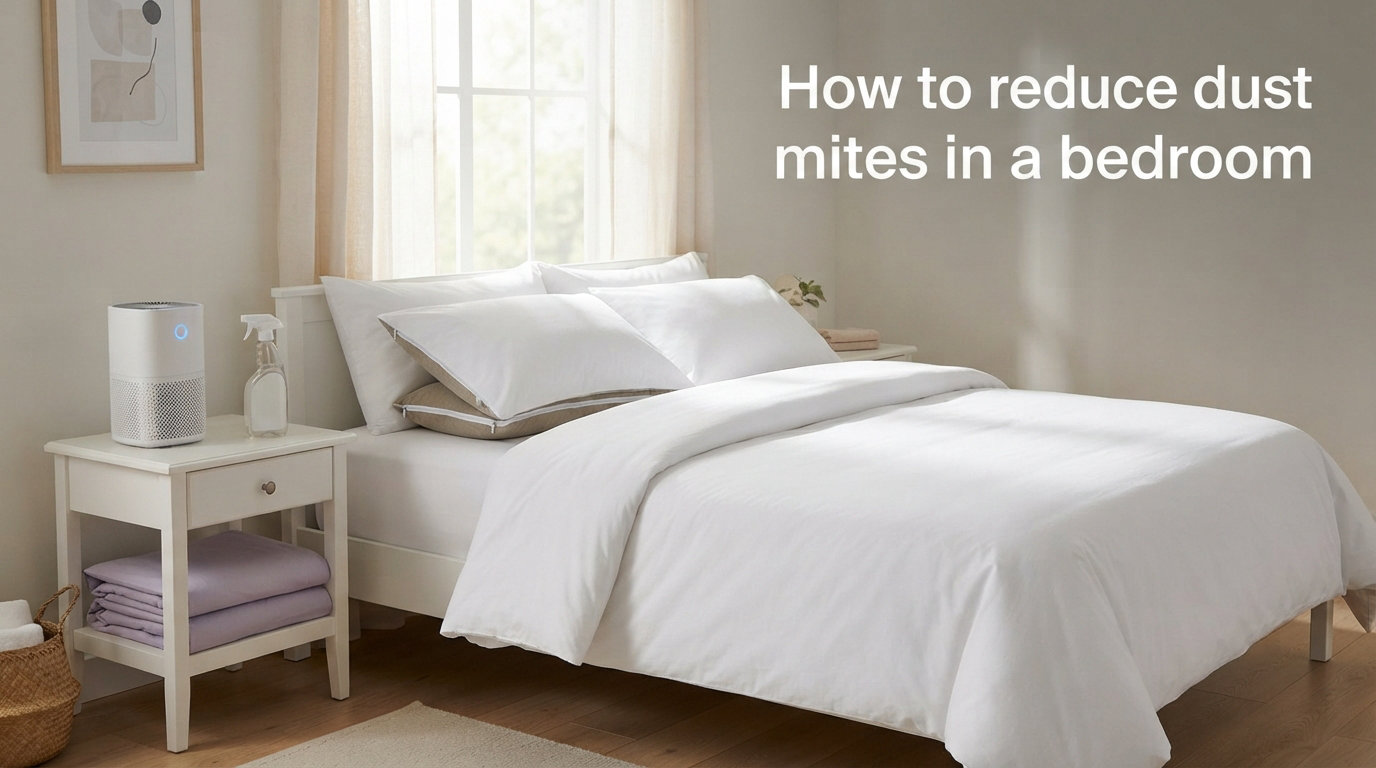 How to reduce dust mites in a bedroom
