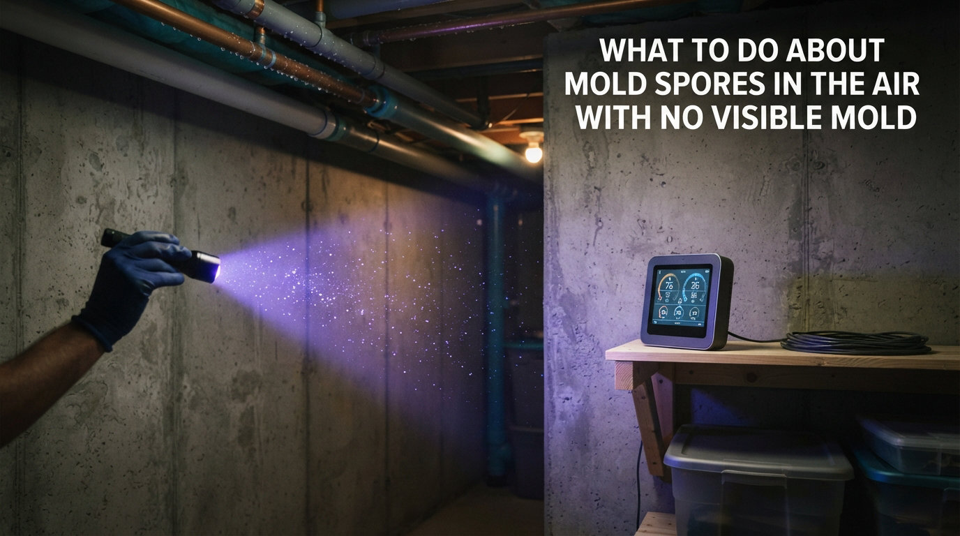 What to do about mold spores in the air with no visible mold