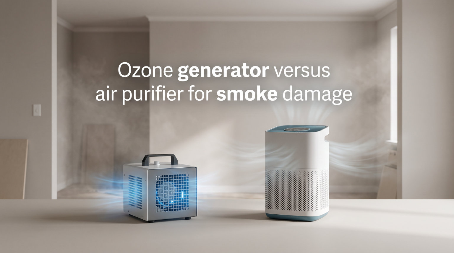 Ozone generator versus air purifier for smoke damage