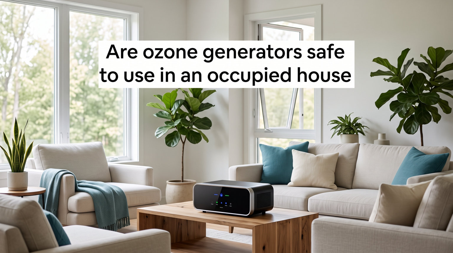 Are ozone generators safe to use in an occupied house