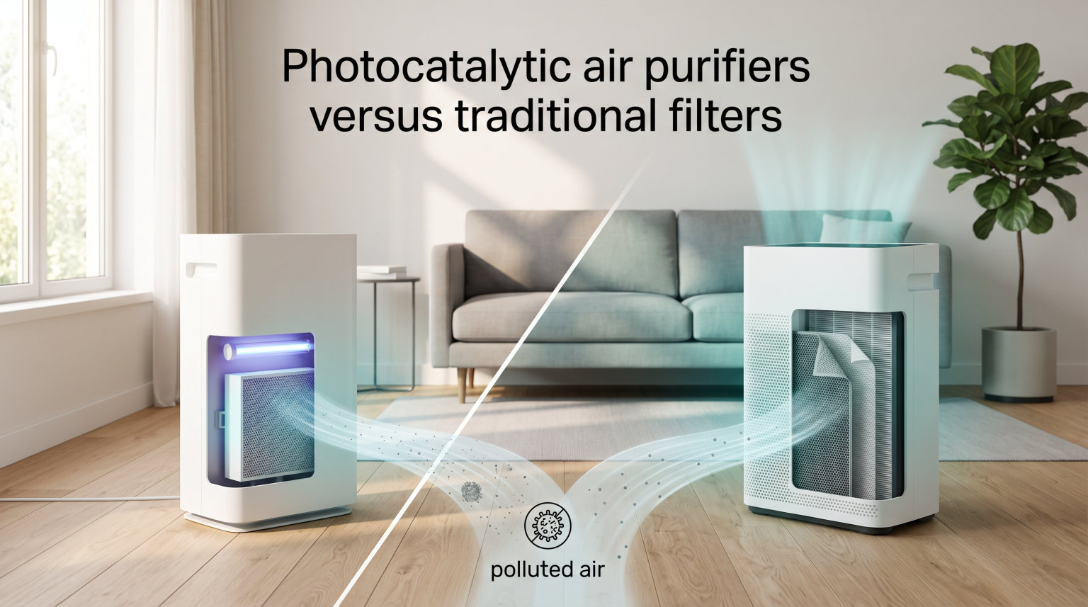 Photocatalytic air purifiers versus traditional filters
